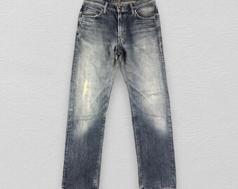 Vintage Edwin 505zx Selvedge Jeans Faded Blue Jeans High