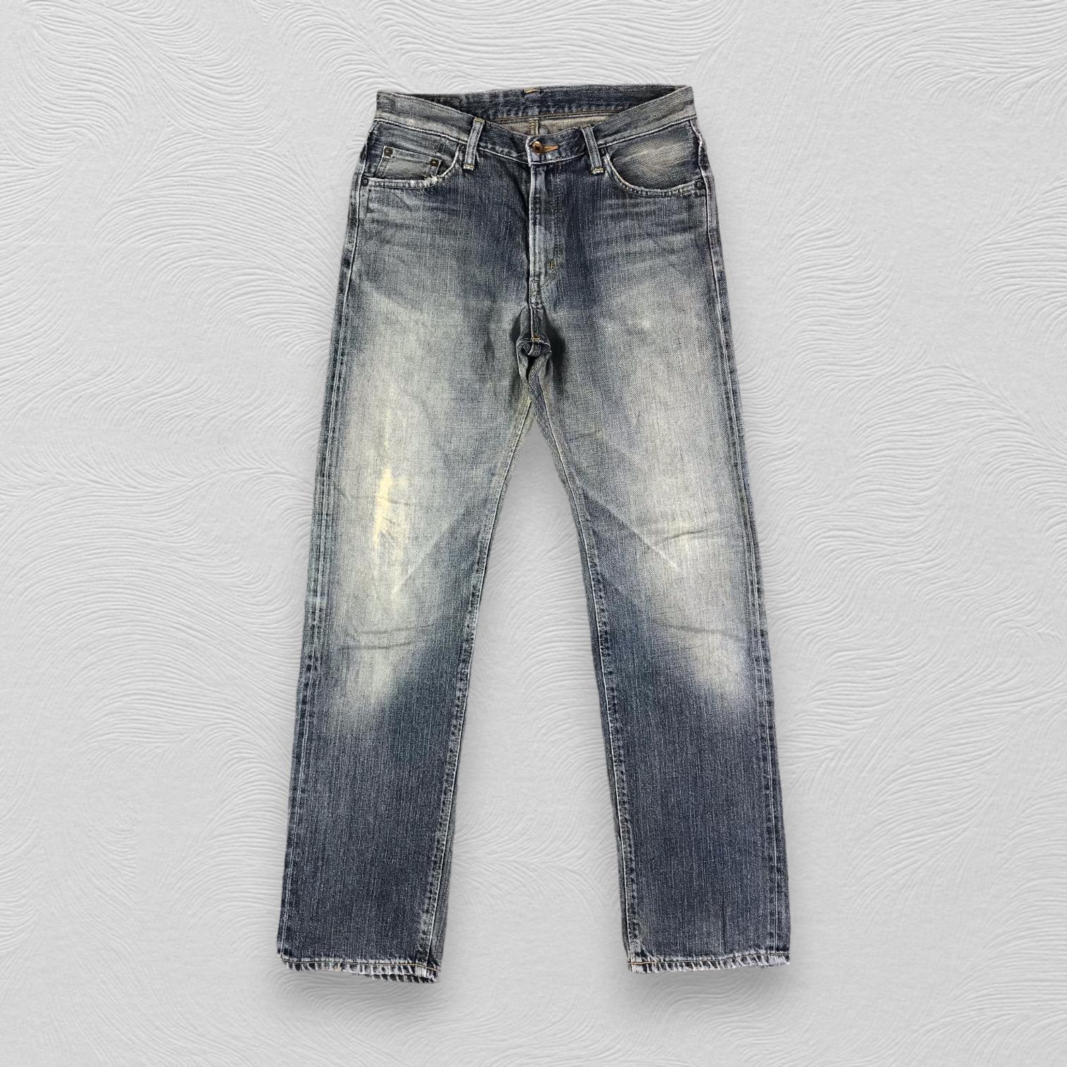 Vintage Edwin 505zx Selvedge Jeans Faded Blue Jeans High