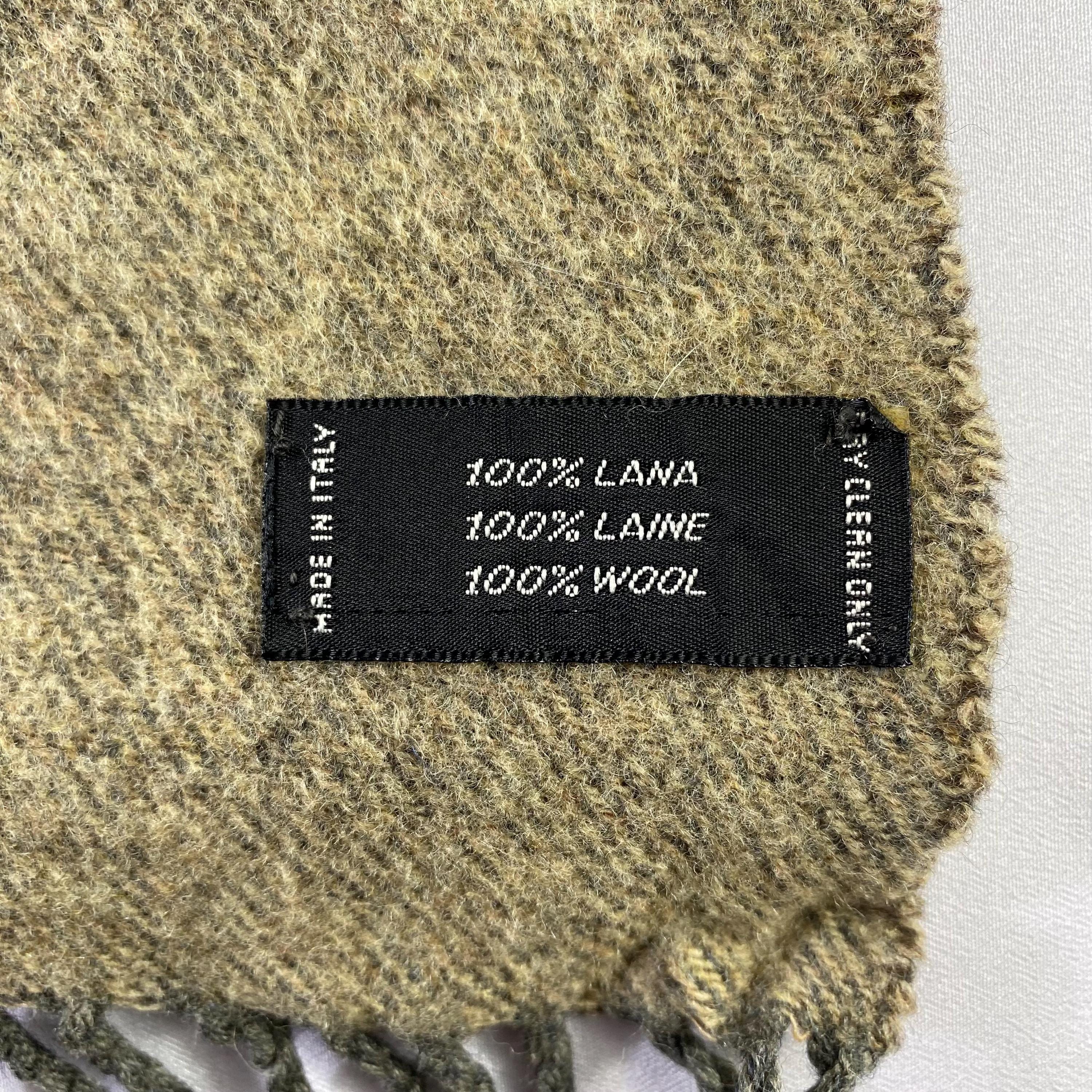 Châle Valentino Vintage En Laine Et Soie - 140x140 Cm - Motif - Marron - Occasion