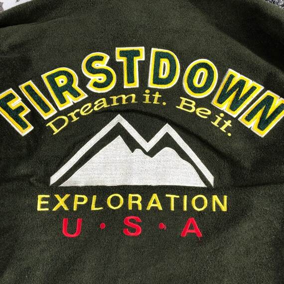 Vintage First Down Varsity Jacket Letterman Jacket Wo… Gem