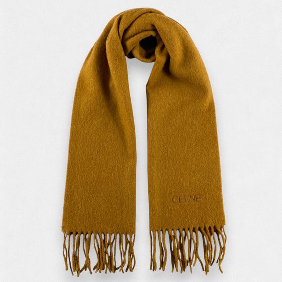 ヴィンテージ セリーヌ スカーフ セリーヌ マフラー セリーヌ ウール