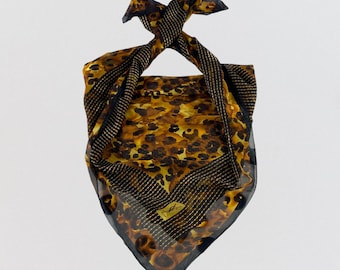 Vintage Yves Saint Laurent Silk Scarf Yves Saint Laurent Silk Muffler Yves Saint Laurent Silk Neck Scarf Yves Saint Laurent Silk Neck Warmer