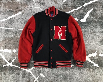 Vintage 80s Varsity Jacket Letterman 