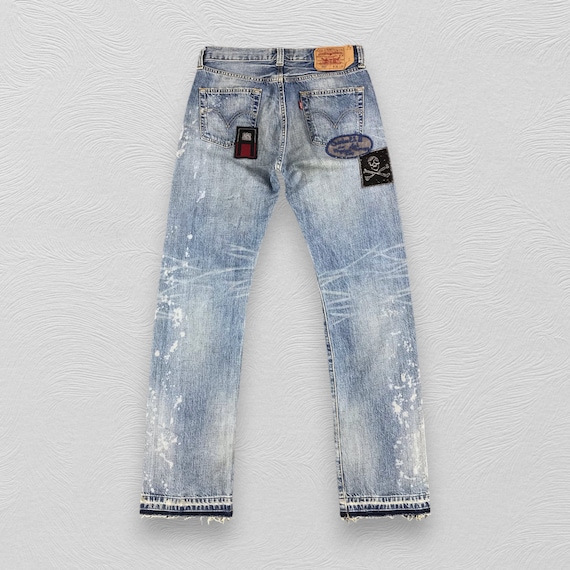 Vintage Levis 501 Jeans Faded Blue Levis Distressed