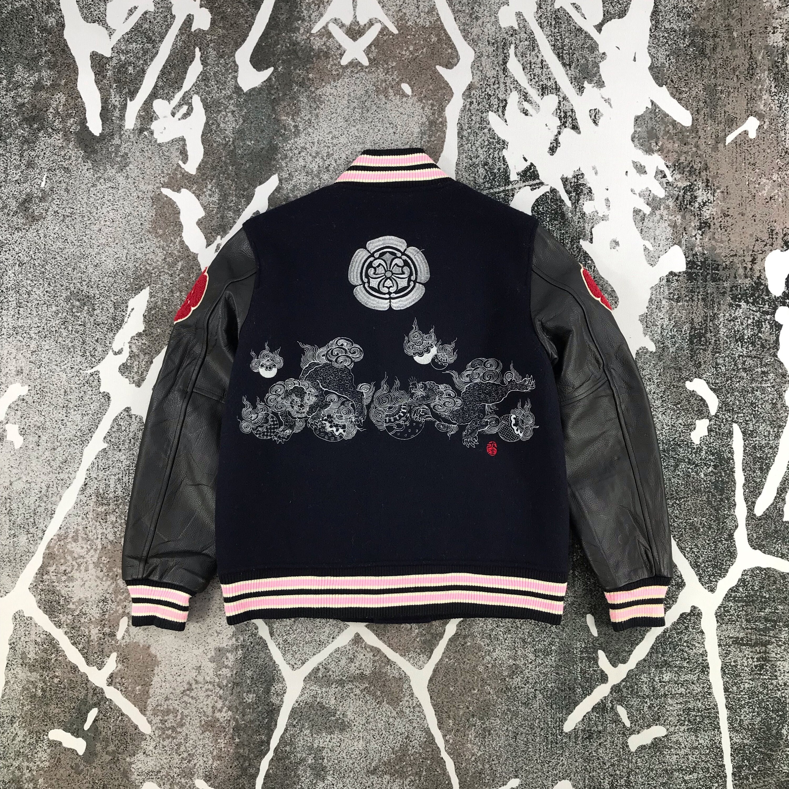 Japanese Brand Dragon Varsity Jacket 