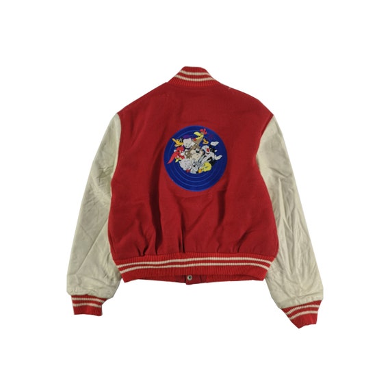 vintage looney tunes leather jacket
