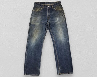 Size 31x31 Vintage Levis 528 Jeans Levis Dirty Faded Blue Dark Wash Levi Red Tab Denim W31 Etsy