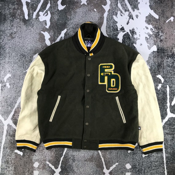 Vintage First Down Varsity Jacket Letterman Jacket Wo… - Gem