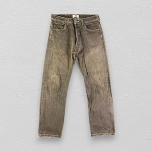 Vintage Levis 501 Jeans Levi&#39;s Earth Tone Levi Medium Wash Distressed Denim Größe 32x29
