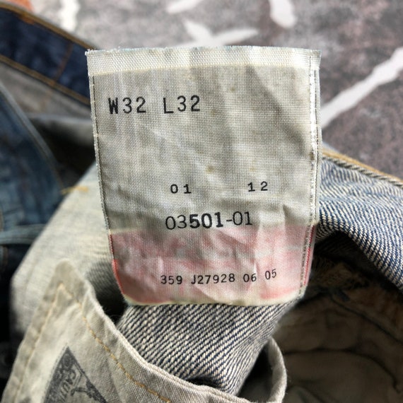 Size 32x32 Vintage Levis 501 Jeans Levi Dark Wash… - image 8