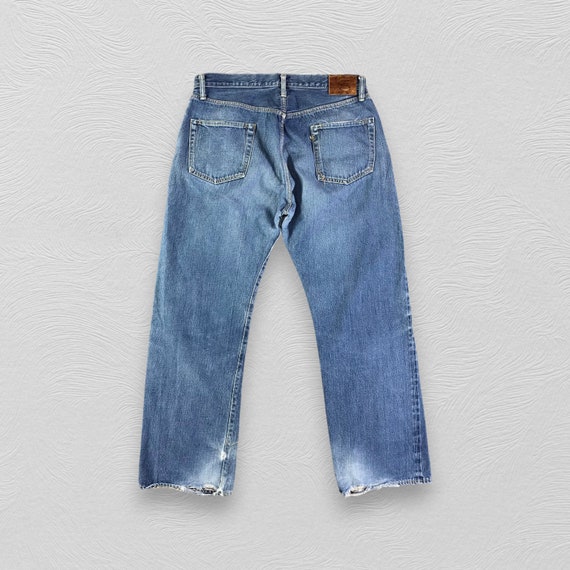 Size 34x29 Vintage 45rpm Jeans Japanese Brand Redline Denim Faded