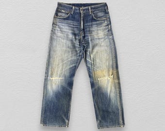 Vintage Levis 504 Jeans Faded Blue Jeans Levi Stone Wash High