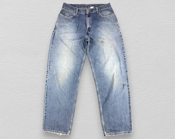 90's Levi's Silver Tab baggy 38×36 Vintage Levis Silvertab Jeans - Levis Silvertab Loose Fit