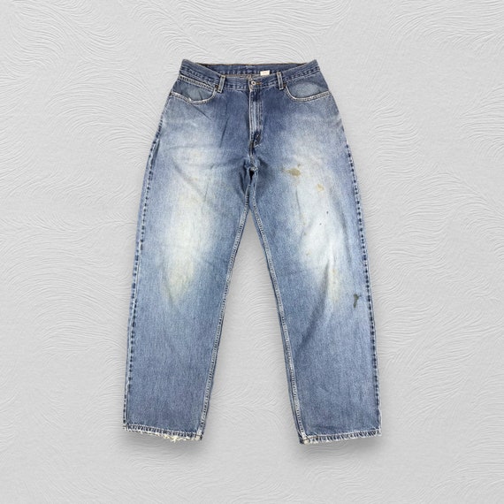 【W34 L30】usa levi's blue リーバイス 595 Vintage 90s Levis 595 Jeans Levi's 595 Faded Blue Denim Baggy