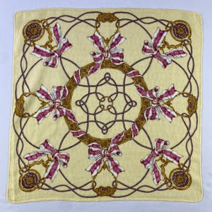 Vintage Celine Handkerchief, Celine Bandana, Celine Neckerchief, Celine Head Scarf, Celine Pocket Square