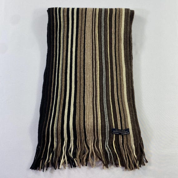 小物 00s TAKEO KIKUCHI border long scarf y2k Takeo Kikuchi Vintage Stripe Scarf Made in Japan | Winter Muffler