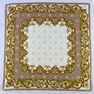 Vintage MCM Handkerchief, Mcm Bandana, Mcm Neckerchief, Mcm Head Scarf, MCM Pocket Square