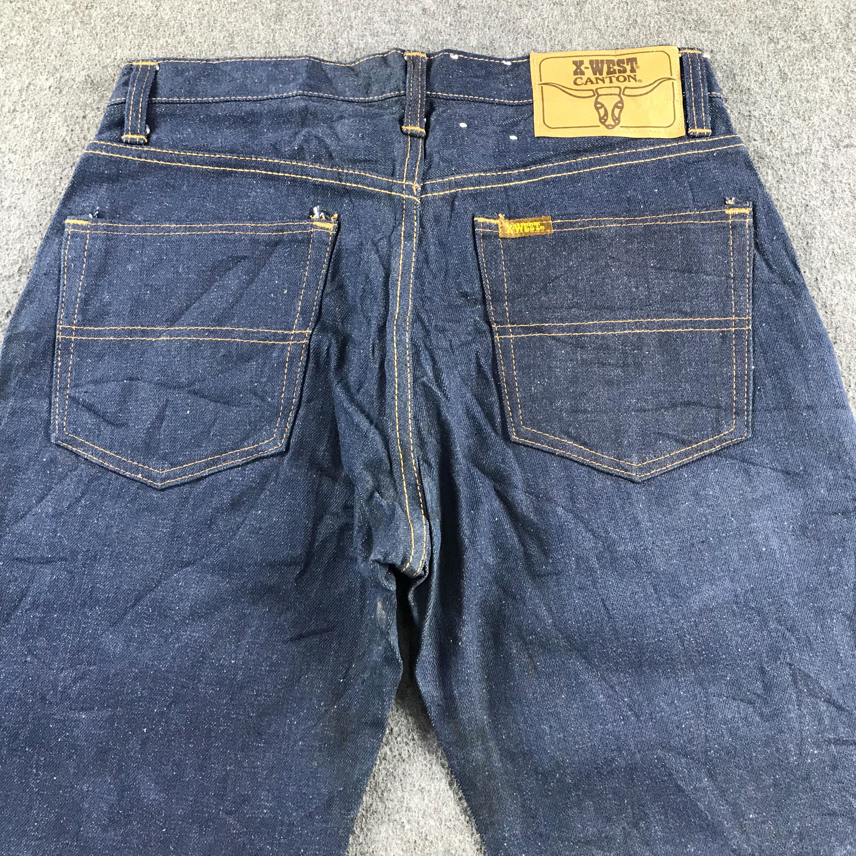Vintage 80's Canton Bush Denim Japanese Brand Denim Blue Wash