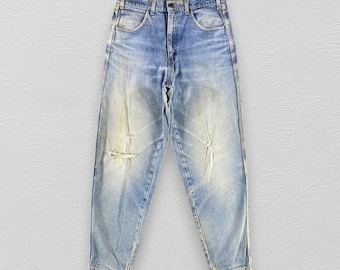 Größe 32x31 Vintage Levis 656 Jeans Levi's Red Tab Dirty Blue Wash Denim Distressed Denim W32