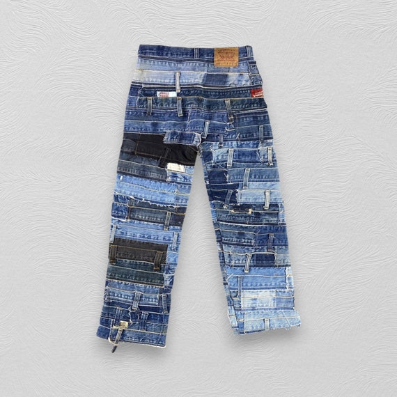 70's VINTAGE Levi's デニムパッチワーク柄コーデュロイ557 70's VINTAGE Levi's デニムパッチワーク柄コーデュロイ557