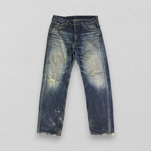 00s LEVI’S faded wide denim pants W33 LEVI's 516 04 Jeans Men's W33 L27 Bootcut Fit Whiskers Faded Denim