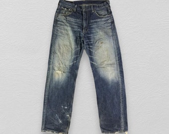 【DEARMINE】Les Vintage Dirty Denim Size 33x32 Vintage Levis 503 Jeans Faded Blue Levi's Dirty