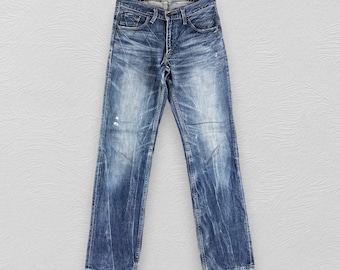 00s LEVI’S faded wide denim pants W33 LEVI's 516 04 Jeans Men's W33 L27 Bootcut Fit Whiskers Faded Denim