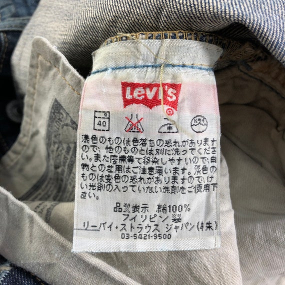 Size 32x32 Vintage Levis 501 Jeans Levi Dark Wash… - image 7
