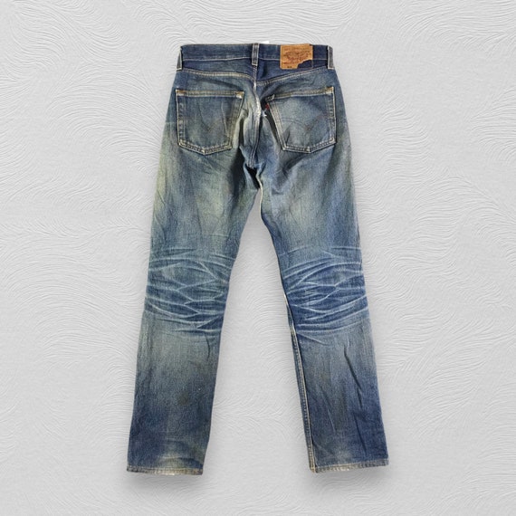 Vintage 90s Levis 501 Jeans Rusty Wash Levi's Faded Blue