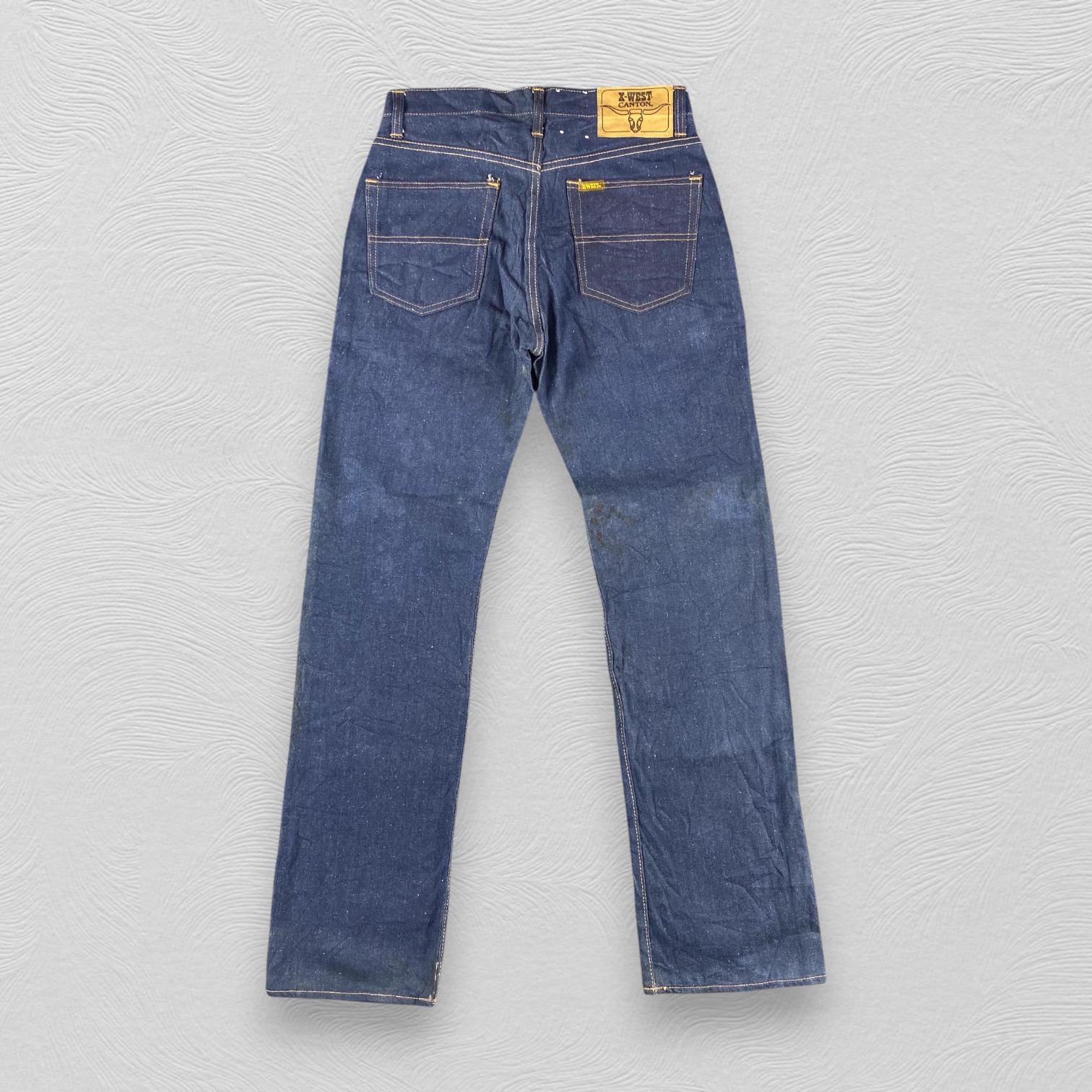 Vintage 80's Canton Bush Denim Japanese Brand Denim Blue Wash