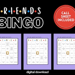 FRIENDS Serie Bingo | Gesellschaftsspiel | 2-30 Spieler