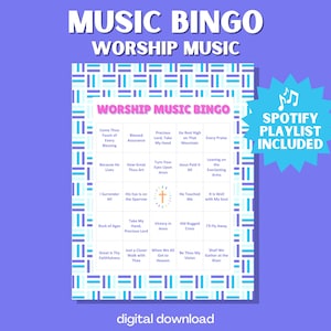Música de Adoración BINGO: 30 tarjetas de bingo con himnos clásicos y canciones gospel favoritas para eventos de la iglesia, estudios bíblicos y más