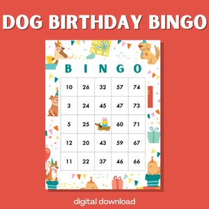 Verjaardagsbingo hond: Pawsome Pet Party Game - 100 kaarten voor puppyfeestjes en hondenevenementen
