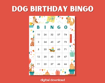 Dog Birthday Bingo: Pawsome Pet Party Game - 100 Cards for Puppy Celebrations & Canine Events
