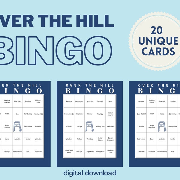 Over the Hill Party - Etsy