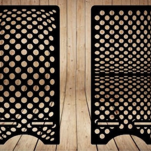 Laser cnc cut phone stand vector files dxf svg