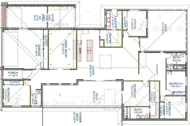 347,5 m2, 4 slaapkamers, 3 parkeerplaatsen, mediaruimte, familiekamer, 2 badkamers, huis in moderne stijl. afbeelding 3