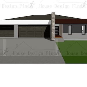 347.5 m2, 4 Bed, 3 Car Spaces, Media Room, Family Room, 2 Bathroom, Modern Style Home.