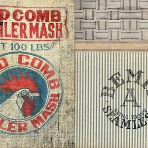 Feed Sacks - Roycycled Decoupage Paper