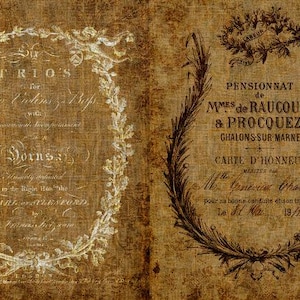 Ephemeral Burlap - Roycycled Decoupage Paper