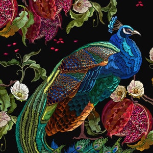 Mint by Michelle Decoupage Paper - Peacock Reversed