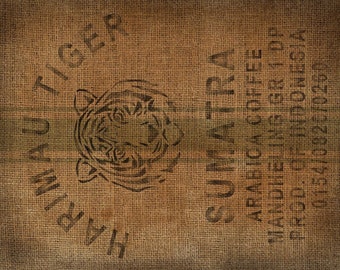 Coffee Sack - Roycycled Decoupage Paper