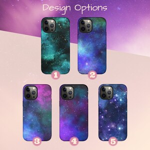 Space Phone Case, Universe Galaxy Nebula Planet Stars Cover for iPhone 15 Plus, iPhone 14 Pro Max, iPhone 13 Mini, 12, 11, X/XS, XR, 8, 7 image 2
