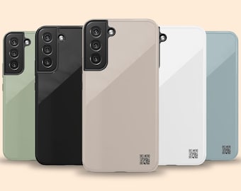 Spezielle Nachricht QR-Code Galaxy S26 Ultra Hülle, personalisiertes Geschenk QR-Handyhülle für S25 Plus, S24, S23, S22, S21, S20 - Edge