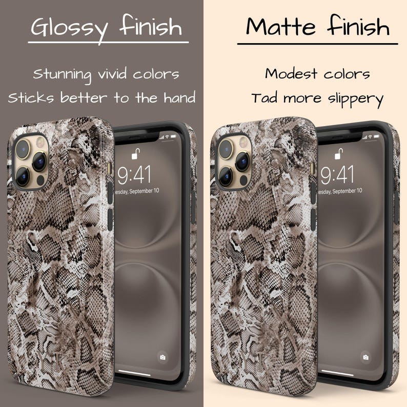 a phone case with an image of a snake skin pattern