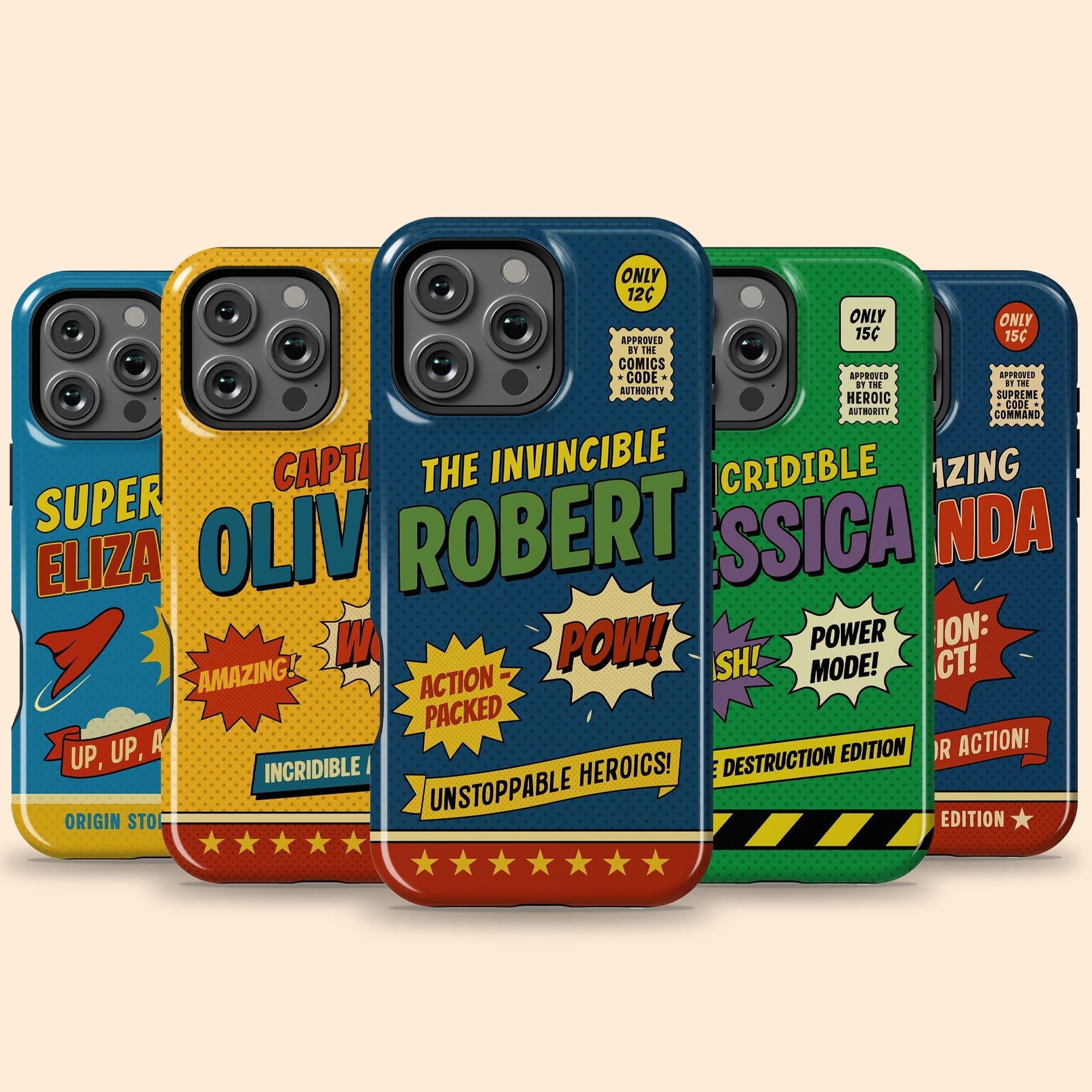 Personalized Comic Book iPhone 18 Pro Max Case, Custom Retro