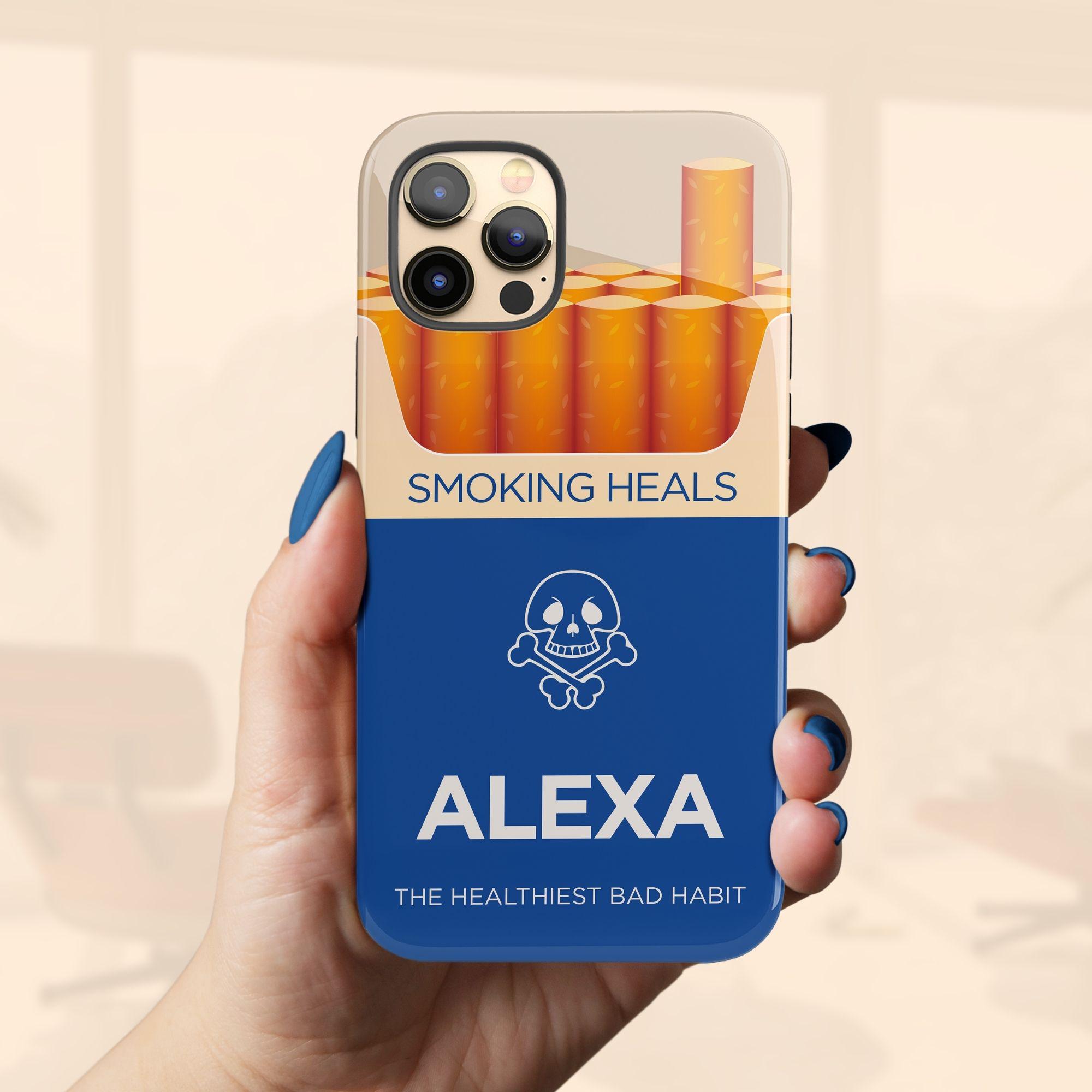 Personalized Funny Cigarette Pack iPhone 17 Air Case, Custom Smoking Heals  Humor Name Case for iPhone 16 Pro Max, 15 Plus, 14, 13 Mini, 12