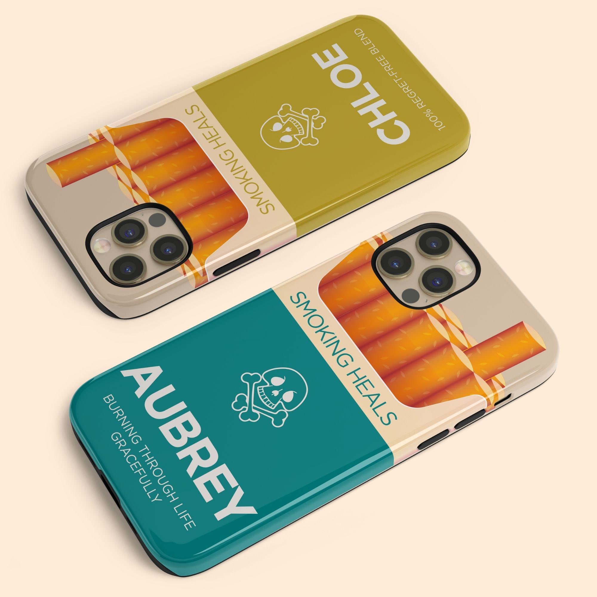 Personalized Funny Cigarette Pack iPhone 17 Air Case, Custom Smoking Heals  Humor Name Case for iPhone 16 Pro Max, 15 Plus, 14, 13 Mini, 12