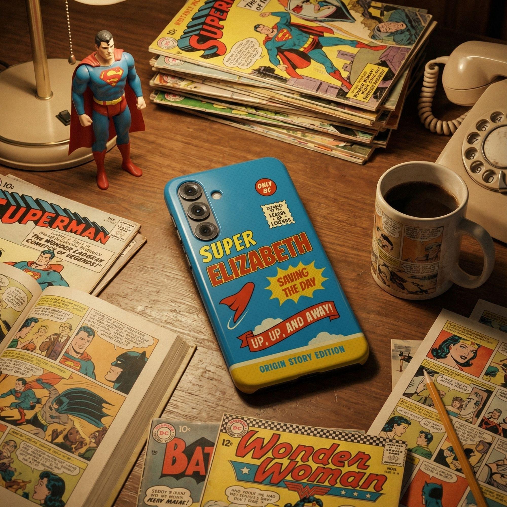 Personalized Comic Book Galaxy S26 Ultra Case, Custom Retro