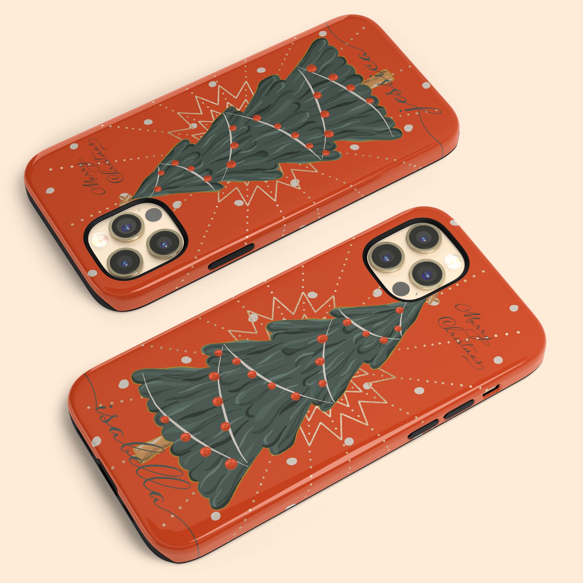 Personalized Name Christmas Tree Iphone Case Custom Iphone 13 Etsy UK